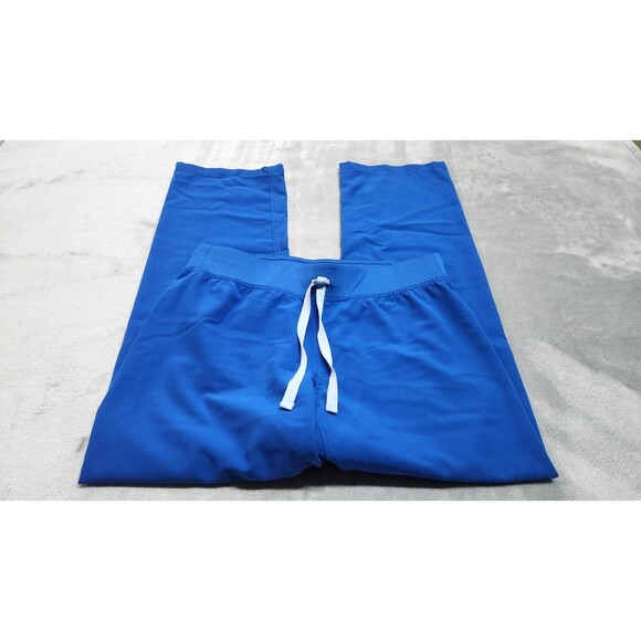 Figs Women's Size Small Blue Technical Collection Scrub Pants Drawstring - Picture 1 of 11
